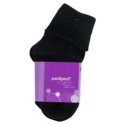 Organic Cotton Turn Cuff Socks (Colour: Black)